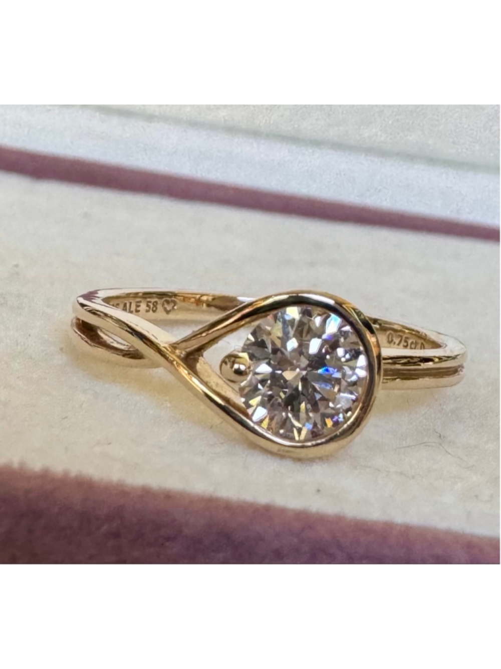 Pandora Infinite 14k Gold Lab-grown Diamond 0.75 ct TW Ring Size 58 (8.5)